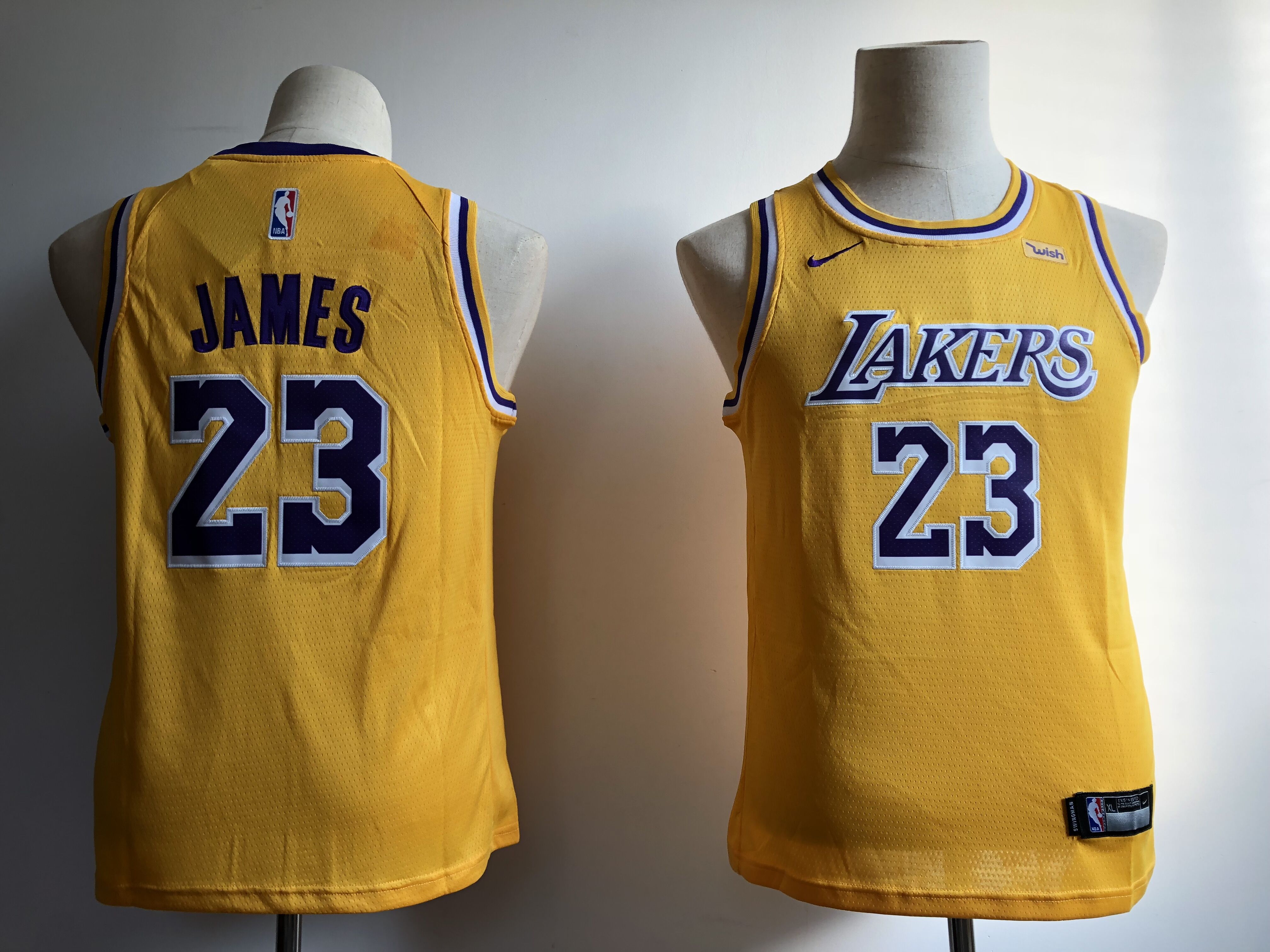 Youth Los Angeles Lakers #23 James yellow Nike NBA Jerseys->youth nba jersey->Youth Jersey
